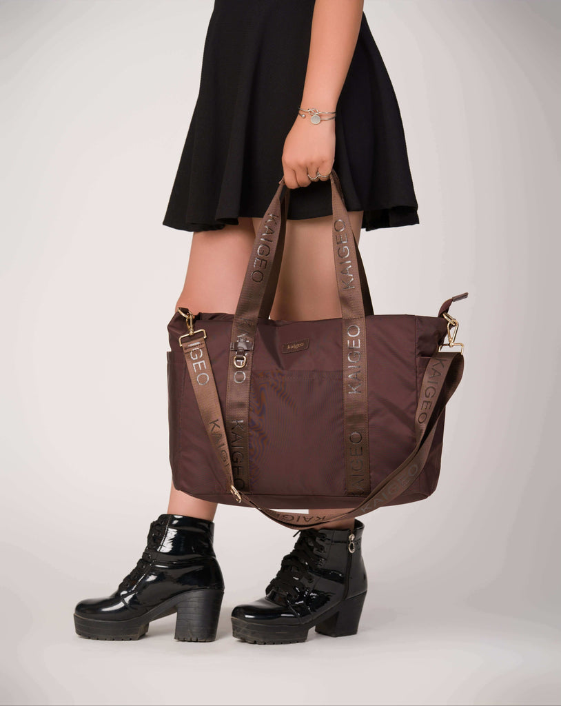 Kaigeo Mocha stylish tote for work and travel