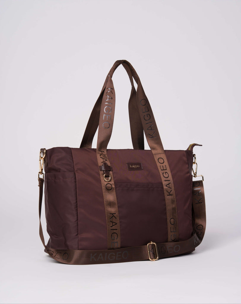 Kaigeo Mocha baby bag with insulated lining