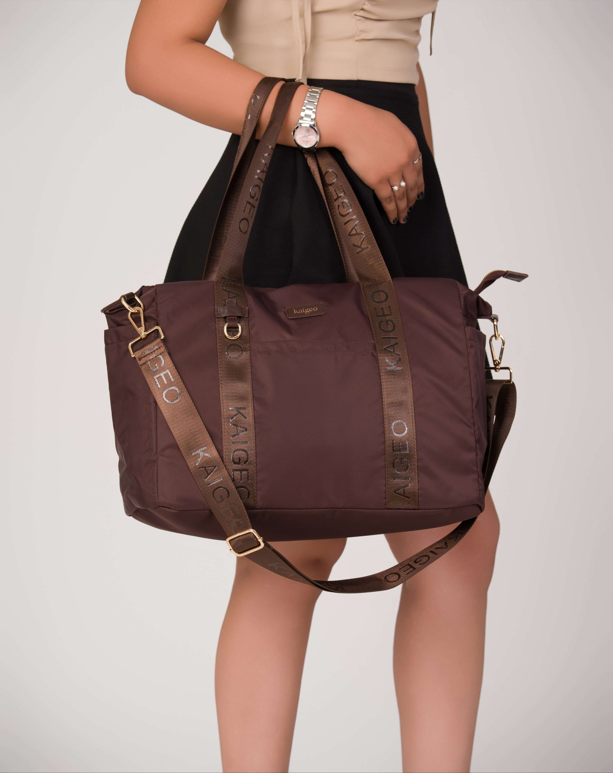 PWA TRAVEL 2WAY TOTE MOCHA
